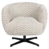 Fauteuil-pivotant-Estelle-Chevron-tissu-zig-zag-sable-confortable-richmond-majdeltier-3 Fauteuil pivotant Estelle Chevron fait main tissu sable design