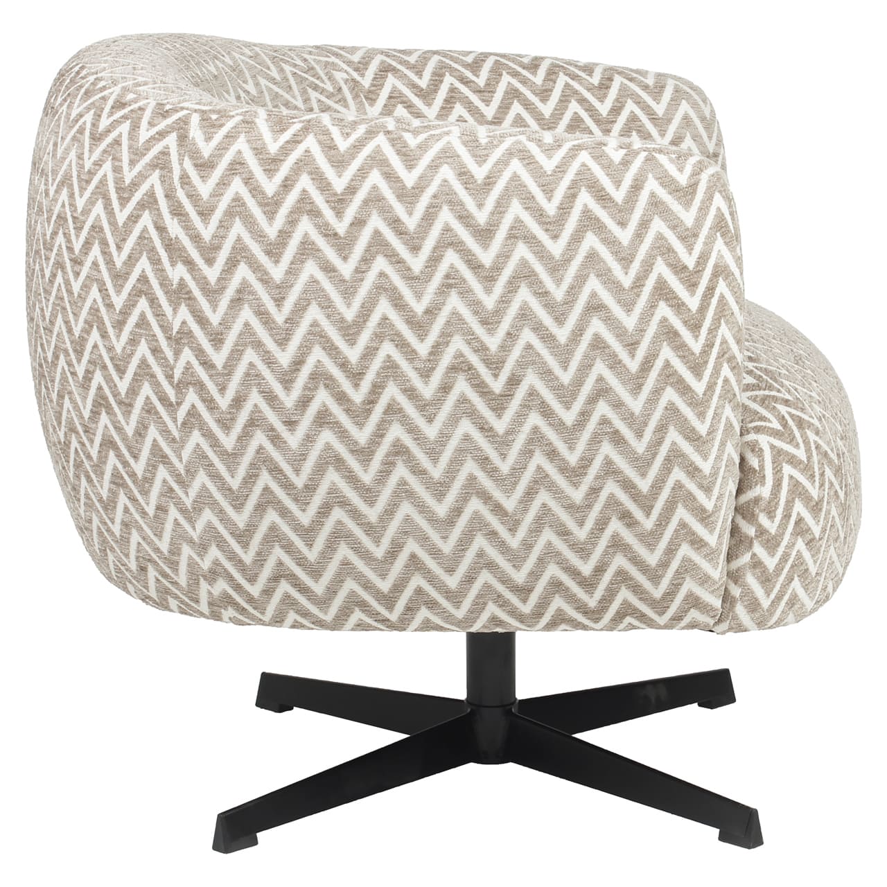 Fauteuil-pivotant-Estelle-Chevron-tissu-zig-zag-sable-confortable-richmond-majdeltier-4 Fauteuil pivotant Estelle Chevron fait main tissu sable design