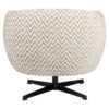 Fauteuil-pivotant-Estelle-Chevron-tissu-zig-zag-sable-confortable-richmond-majdeltier-5 Fauteuil pivotant Estelle Chevron fait main tissu sable design