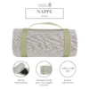 Nappe-Pique-Nique-Carrée-Beige-140 x 140 cm-imperméable-les-jardins-de-la-comtesse-3 Nappe pique-nique carrée beige chic 140x140 imperméable