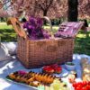 Panier_pique_nique_en_osier_vichy_rouge_4_personnes Panier pique nique en osier vichy rouge 4 personnes