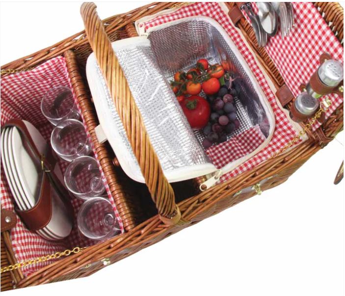 Panier_pique_nique_en_osier_vichy_rouge_4_personnes_6 Panier pique nique en osier vichy rouge 4 personnes 6