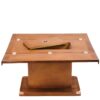 Table Basse Glasgow Carrée en Bois et Laiton - un esprit marin authentique et modulable