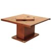 Table Basse Glasgow Carrée en Bois et Laiton - un esprit marin authentique et modulable