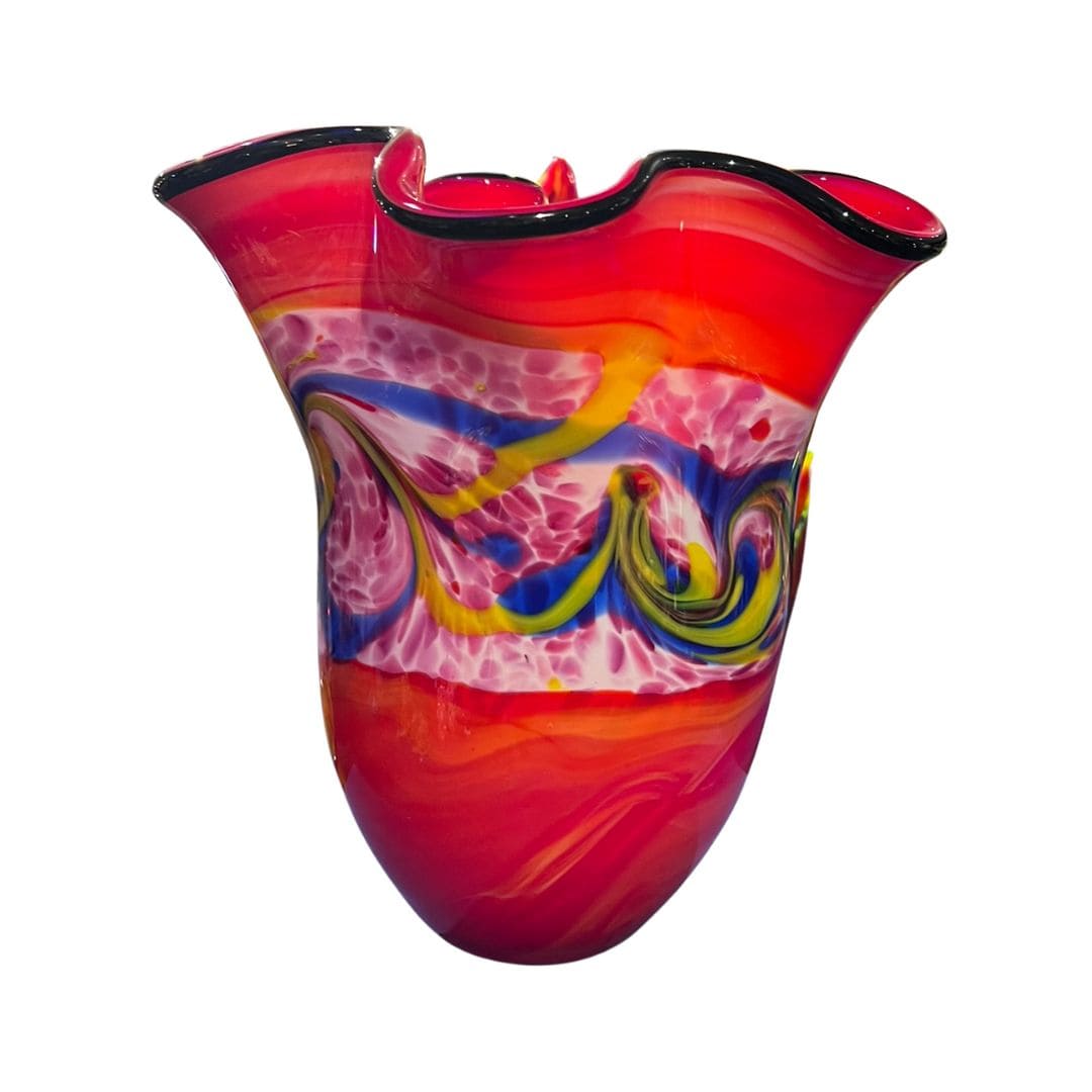Vase- Il Bello-en-Verre-fait-main-murano-werner-woss-majdeltier Vase Il Bello en Verre