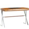bureau_trocadero_2 Bureau Trocadero bois noyer et inox : un bureau compact, élégant et complet