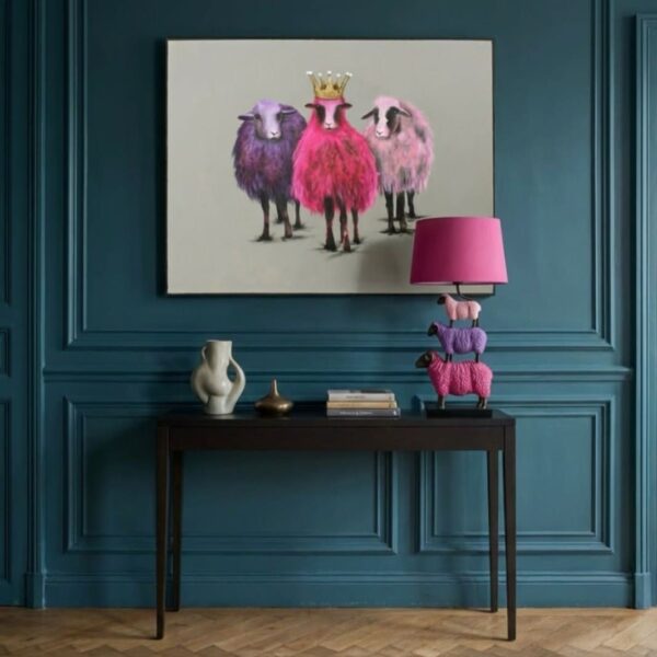 Lampe mouton colorés werns