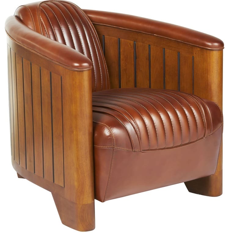 fauteuil_club_canoe_cuir fauteuil club canoe cuir