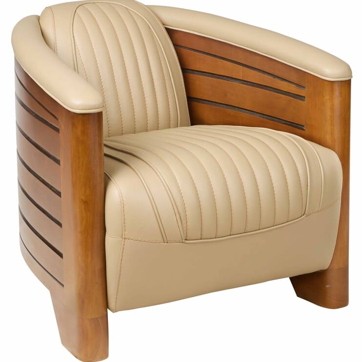 fauteuil_club_pirogue_cuir_beige_2 fauteuil club pirogue cuir beige 2
