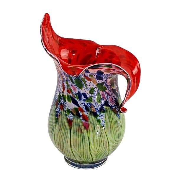 Vase Fiore en verre : pièce sculpturale faite main
