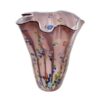 vase_i_punti_verre Vase I Punti en verre rose : pièce sculpturale faite main