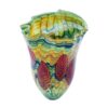 Vase Viva en verre multicolore : pièce sculpturale faite main
