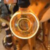 ampoule led decoration anneau saturne, blanc chaud, werns