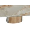 Table-Céramique-Extensible-Valoise-Marbre-Beige-veinage-facile-a-vivre-200-300-cm-5 Table céramique extensible Valoise marbre beige piétement central