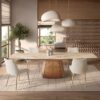 Table-Céramique-Extensible-Valoise-Marbre-Beige-veinage-facile-a-vivre-200-300-cm-9 (1) Table céramique extensible Valoise marbre beige