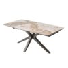 Table-Céramique-brillante-Extensible-Sirocco-Marbre-Utopia-180cm-repliée Table Céramique Extensible Sirocco Marbre Utopia 95 x 180 cm (280)