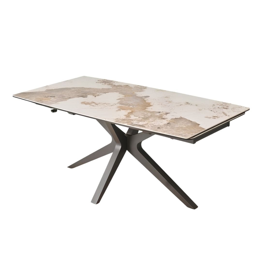 Table-Céramique-brillante-Extensible-Sirocco-Marbre-Utopia-180cm-repliée Table Céramique Extensible Sirocco Marbre Utopia 95 x 180 cm (280)