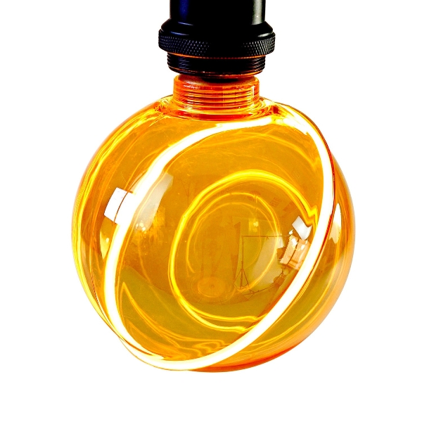 ampoule led saturn vintage, anneau led blanc chaud