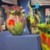 vase-flora-verrerie-d'art-murano-style-coloré-3 Vase Flora multicolore fait main verre style Murano