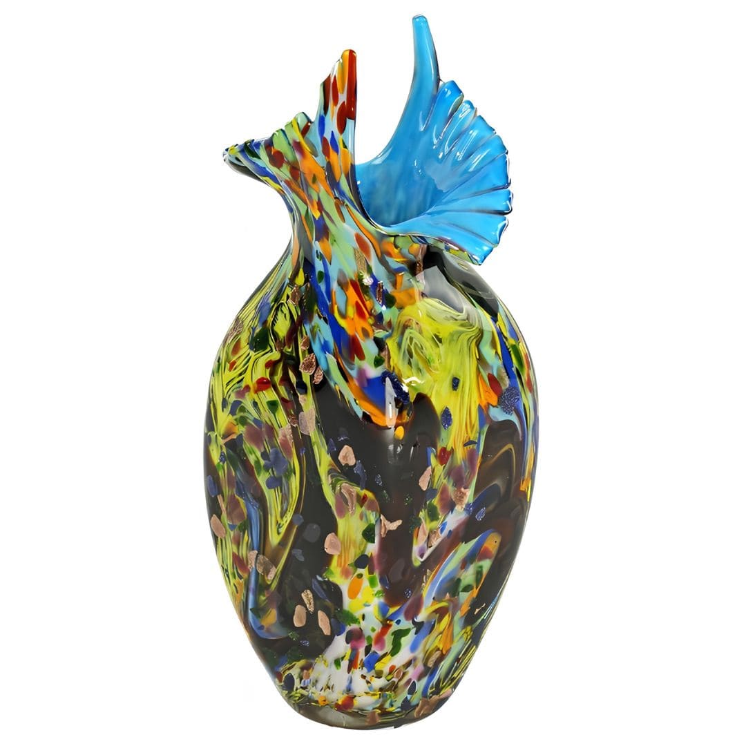 vase-sculptureal-verrerie-d'art-l'onda Vase L'Onda en verre : pièce sculpturale faite main