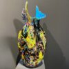 verrerie-d'art-vase-coloré-2 verrerie d'art L'Onda vase en verre : pièce sculpturale faite main