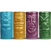 Lot-de-4-Verres-Tiki-colorés-en-Céramique - Cocktails-Tiki Bar-majdeltier-5 Lot de 4 verres Tiki en céramique colorée pour cocktails tropicaux, Tiki Bar et soirées estivales