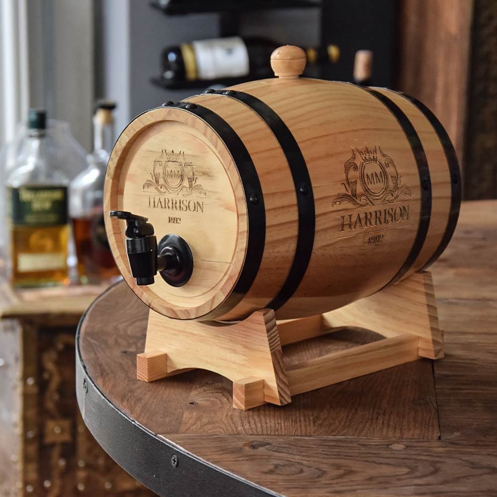 Tonneau-en-Bois-Fontaine-de-Table-3 L-pour-Vin-et-Cocktails-majdeltier-2 Tonneau en Bois Fontaine de Table 3 L – Fontaine à Vin et Cocktails