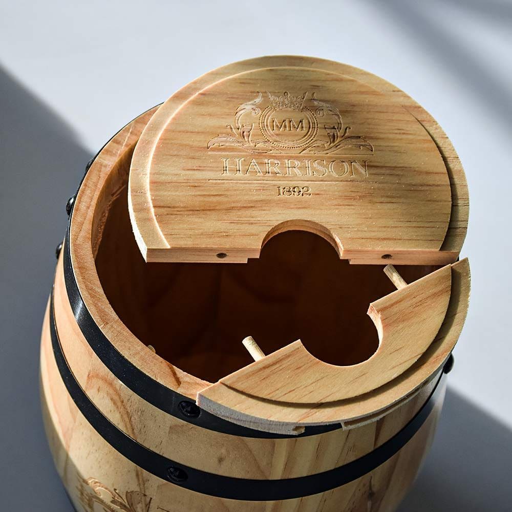 Tonneau-en-Bois-Fontaine-de-Table-3 L-pour-Vin-et-Cocktails-majdeltier-3 Tonneau en Bois Fontaine de Table 3 L ouverture