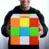 Mega Cube xxl géant 3x3 de 18,8 cm inspiré du célèbre Rubik's Cube