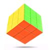 Mega Cube XXL 3x3 de 18,8 cm en couleurs vives sans autocollants