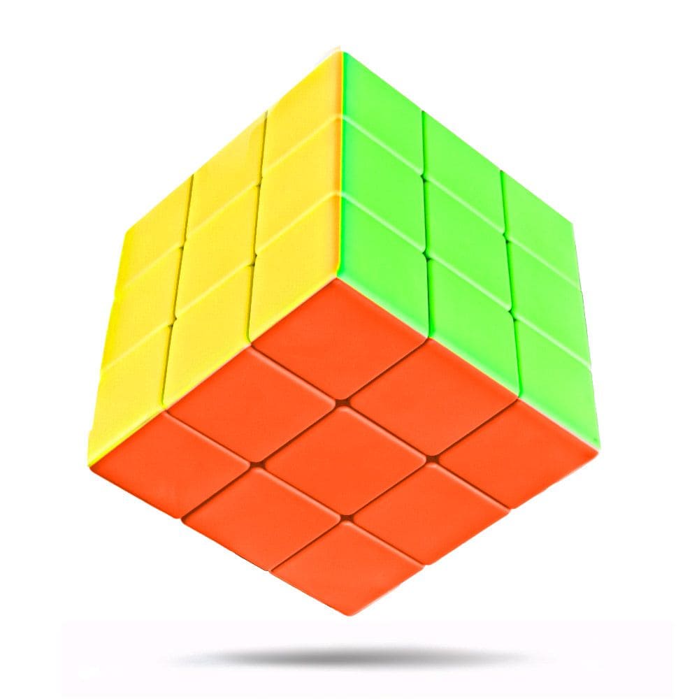 Mega Cube XXL 3x3 de 18,8 cm en couleurs vives sans autocollants