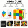 Enfant jouant avec un Mega Cube géant 3x3 de 18,8 cm