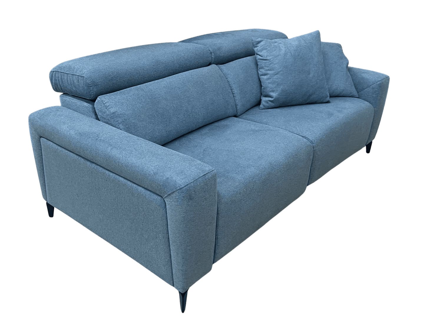 Découvrez nos canapés personnalisables et nos collections en magasin près de Lille 15 canape confortable, assises coulissantes titus, tissu bleu