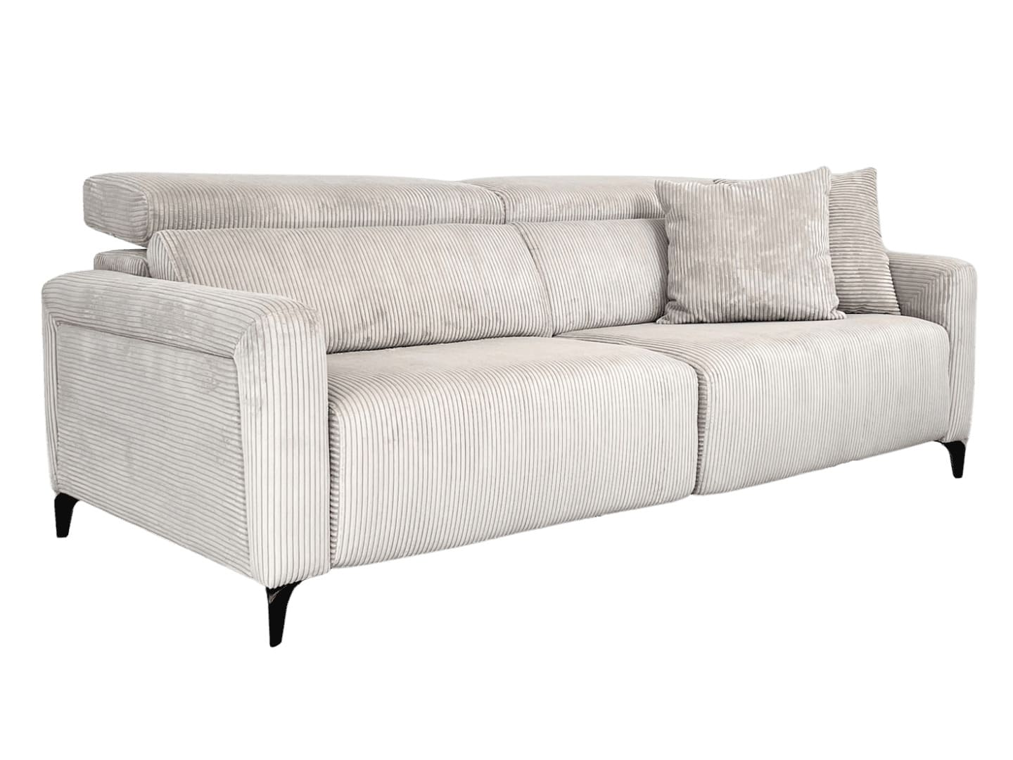 Découvrez nos canapés personnalisables et nos collections en magasin près de Lille 18 canape velours côtelé beige titus magasin majdeltier, lille