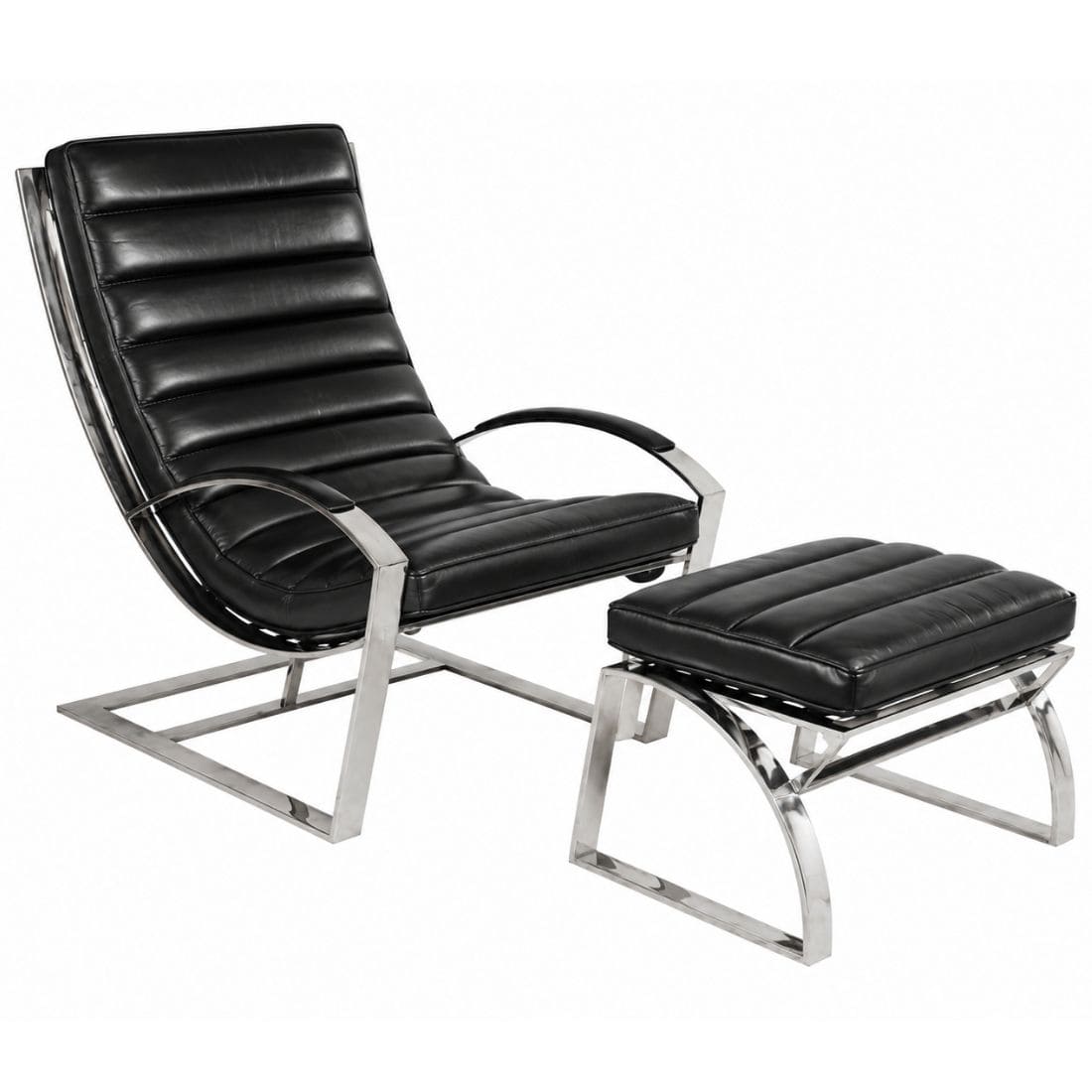 fauteuil-biarritz-cuir-noir-et-ottoman-cuir-plaine-fleur-design-majdeltier-4 fauteuil biarritz cuir noir et ottoman cuir plaine fleur design majdeltier 4