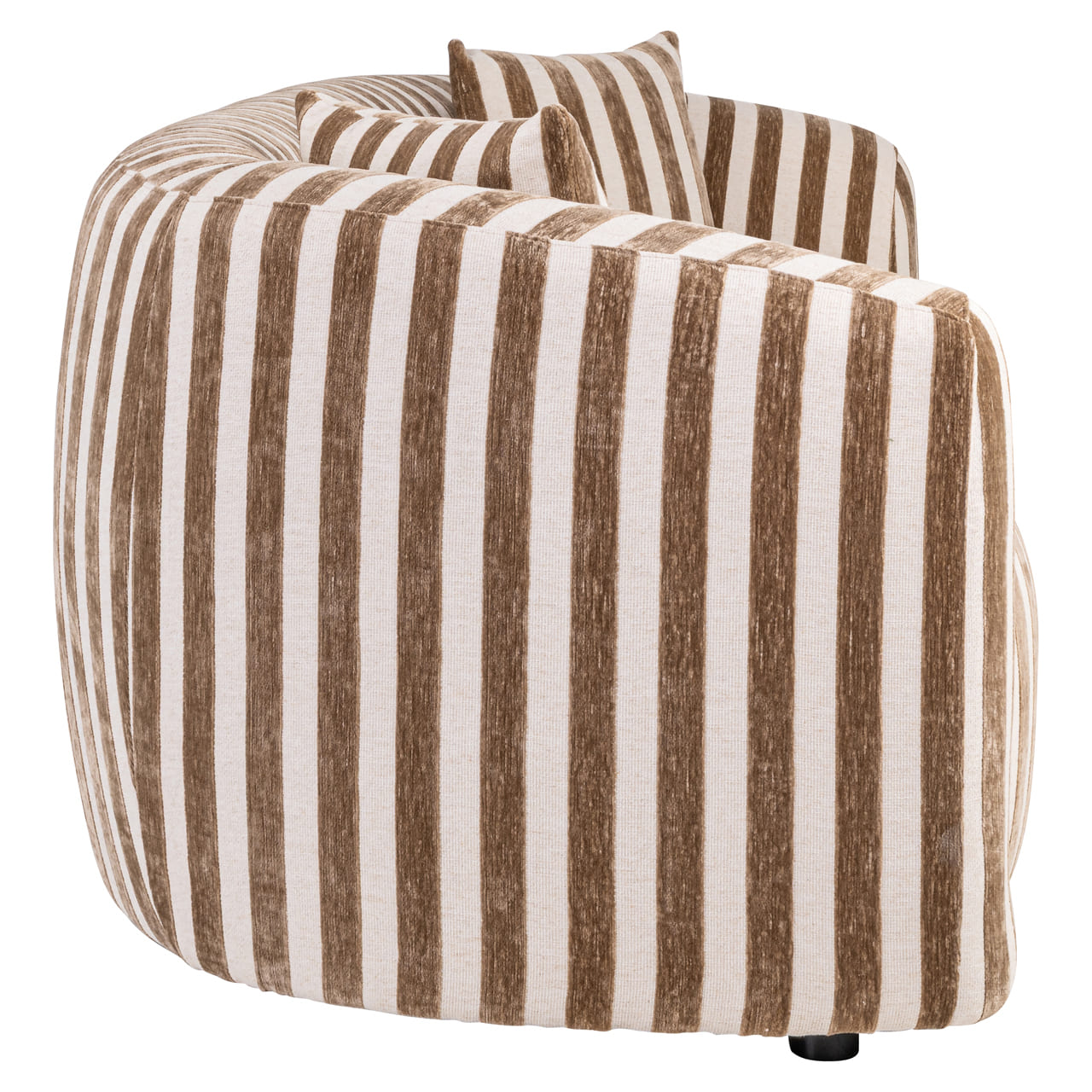 Canapé-Luxandra-Tissu-Rayures-Beige-&-Marron-majdeltier-2 Canapé Luxandra Richmond Interior tissu rayé beige marron, détail accoudoir