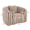 Fauteuil-Luxandra-Tissu-Rayures-Beige-&-Marron-arrondi-majdeltier-8 Fauteuil Luxandra rayé beige marron 1 place, dimensions 112x88x77 cm