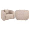 Fauteuil-Luxandra-arrondi-dossier-bombé Fauteuil Luxandra Richmond Interior beige, vue trois quarts et dos
