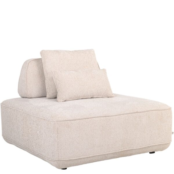 Accueil 6 Canapé fauteuil Tudor 1 place modulable beige, vue d'angle